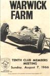 Programme cover of Warwick Farm, 07/08/1966
