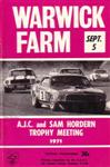 Programme cover of Warwick Farm, 05/09/1971