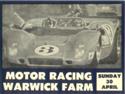 Car sticker for Warwick Farm, 30/04/1972