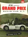 Programme cover of Watkins Glen International, 26/09/1959
