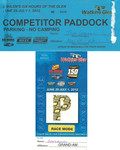 Ticket for Watkins Glen International, 01/07/2012