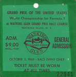 Ticket for Watkins Glen International, 05/10/1969