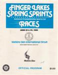 Programme cover of Watkins Glen International, 23/06/1985