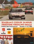 Programme cover of Watkins Glen International, 13/10/1985