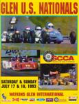 Programme cover of Watkins Glen International, 18/07/1993
