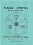 Programme cover of Watkins Glen International, 01/08/1999