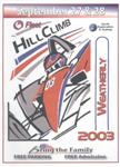 Programme cover of Weatherly Hill Climb, 28/09/2003