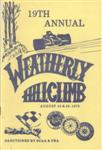 Programme cover of Weatherly Hill Climb, 26/08/1979