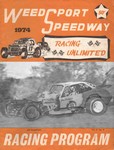 Programme cover of Weedsport Speedway, 12/05/1974