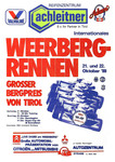 Programme cover of Weerberg Hill Climb, 22/10/1989