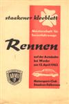 Programme cover of Werder Autobahnabschnitt, 12/04/1963