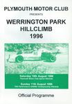 Programme cover of Werrington Park Hill Climb, 11/08/1996