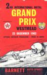 Programme cover of Westmead (ZAF), 22/12/1962