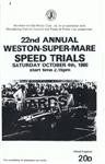 Programme cover of Weston-Super-Mare Speed Trials, 04/10/1980