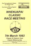 Programme cover of Whenuapai RNZAF Base, 07/03/1993