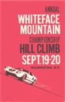 Programme cover of Whiteface Mountain Hill Climb, 20/09/1964