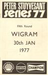 Programme cover of Wigram Airfield, 30/01/1977