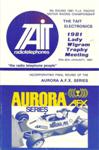 Programme cover of Wigram Airfield, 25/01/1981