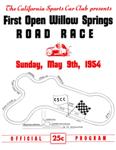 Programme cover of Willow Springs, 09/05/1954