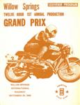 Programme cover of Willow Springs, 29/09/1968