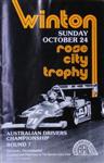 Programme cover of Winton Motor Raceway, 24/10/1982