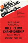 Programme cover of Wiscombe Park Hill Climb, 17/05/1970