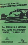 Programme cover of Wiscombe Park Hill Climb, 17/04/1977