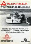 Programme cover of Wiscombe Park Hill Climb, 25/04/1982
