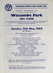 Programme cover of Wiscombe Park Hill Climb, 15/05/1983