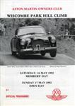 Programme cover of Wiscombe Park Hill Climb, 17/05/1992