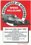 Programme cover of Wiscombe Park Hill Climb, 24/04/1994