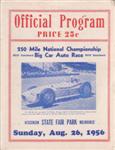Programme cover of Milwaukee Mile, 26/08/1956