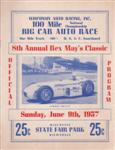 Programme cover of Milwaukee Mile, 09/06/1957