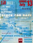 Programme cover of Milwaukee Mile, 13/07/1958