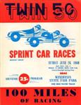 Programme cover of Milwaukee Mile, 26/06/1960