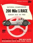Programme cover of Milwaukee Mile, 28/08/1960