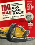 Programme cover of Milwaukee Mile, 04/06/1961