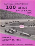 Programme cover of Milwaukee Mile, 21/08/1966