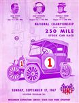 Programme cover of Milwaukee Mile, 17/09/1967