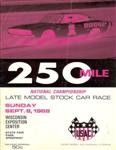Programme cover of Milwaukee Mile, 08/09/1968