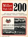 Programme cover of Milwaukee Mile, 12/07/1970