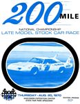 Programme cover of Milwaukee Mile, 20/08/1970