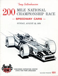 Programme cover of Milwaukee Mile, 23/08/1970