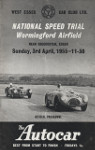 Programme cover of Wormingford Airfield, 03/04/1955