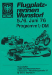 Programme cover of Wunstorf Air Base, 06/06/1976