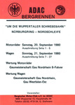 Programme cover of Wuppertal Hill Climb, 21/09/1980