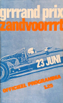 Programme cover of Zandvoort, 23/06/1968