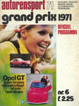 Programme cover of Zandvoort, 20/06/1971