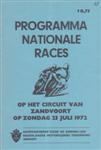 Programme cover of Zandvoort, 23/07/1972