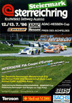 Programme cover of Österreichring, 13/07/1986